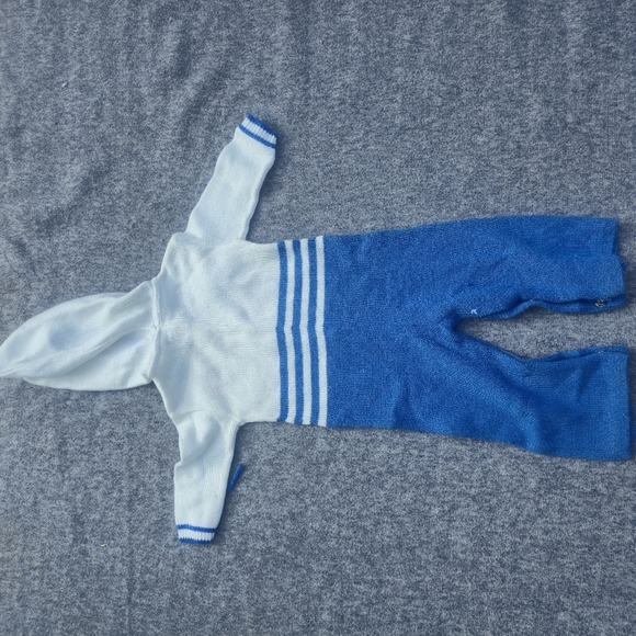 VTG Sweater Footie Clown Onsie 12 months From The 80's - Picture 3 of 5